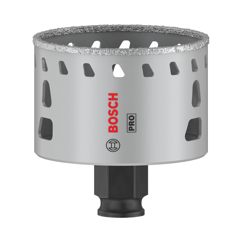 Bosch 1x Scie trépan PRO Tile Power Change Plus (pour Carrelages durs, Carreaux tendres, Ø 64 mm, Professional Accessoire Perceu