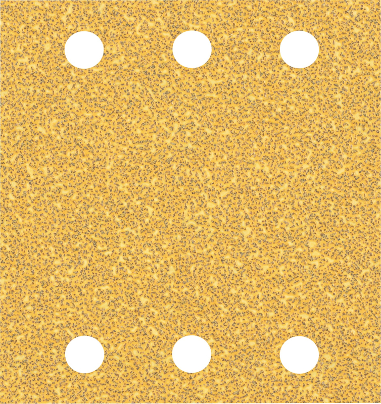 Bosch 50x Feuilles abrasives EXPERT C470 à 6 trous (pour Peinture sur bois, Bois dur, Ø 115x107 mm, Grain 40, Professional Acces