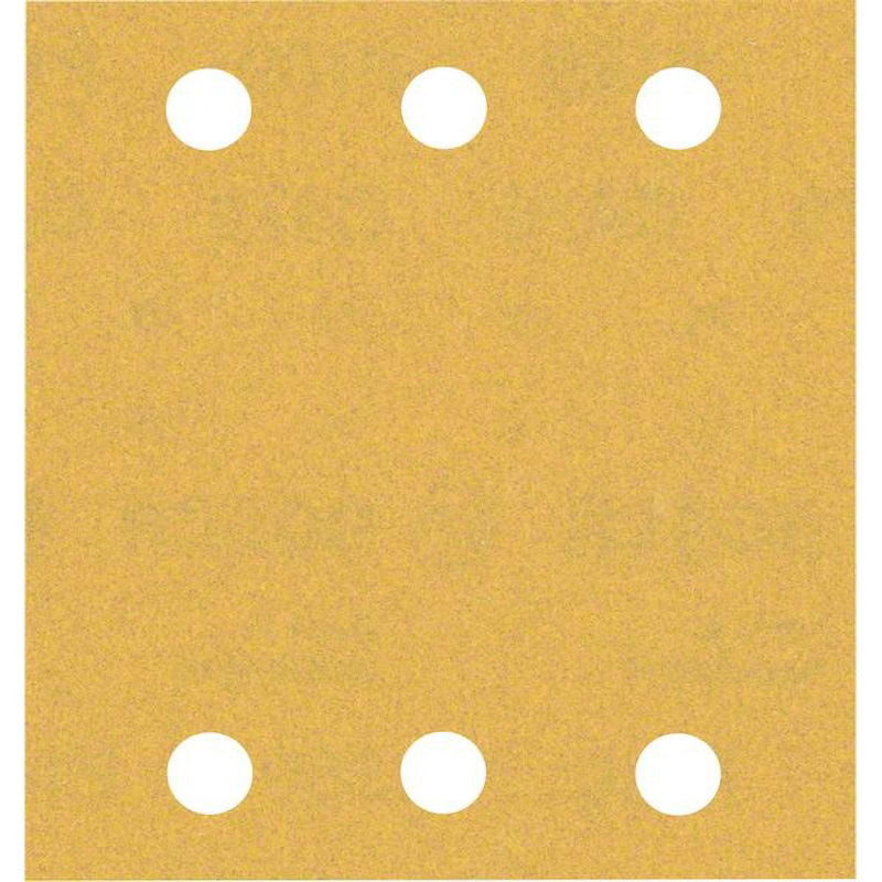Bosch 50x Feuilles abrasives EXPERT C470 à 6 trous (pour Peinture sur bois, Bois dur, Ø 115x107 mm, Grain 180, Professional Acce