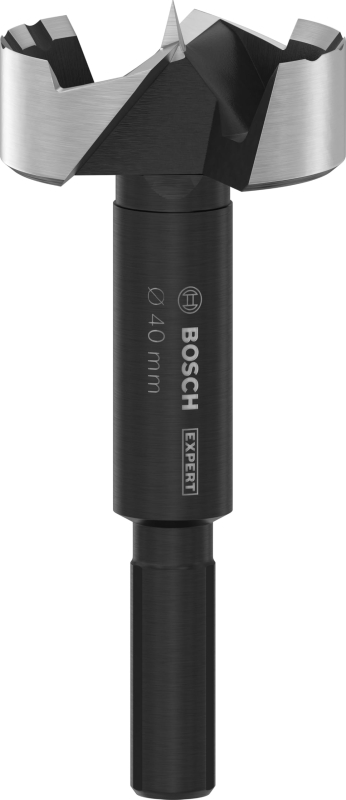 Bosch 1x Foret à bois Forstner EXPERT (pour Bois résineux, Bois dur, Ø 40,00 mm, Professional Accessoire Perceuse/Visseuse à per