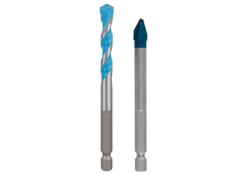 Bosch Professional Lot de 2 forets EXPERT HEX-9 Hard Ceramic et Multi Construction (pour béton, carrelage souple, Ø 8,0, 8,0 mm,