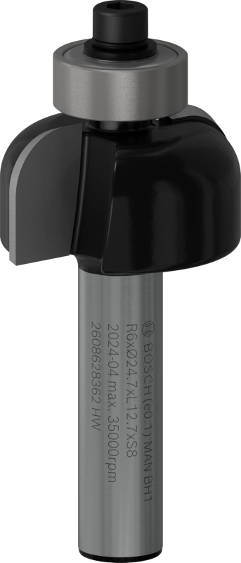 Bosch 1x Fraise à gorge PRO (pour Bois résineux, Bois dur, Ø 24,7 mm, Professional Accessoire Défonceuse manuelle, Fraise à aras