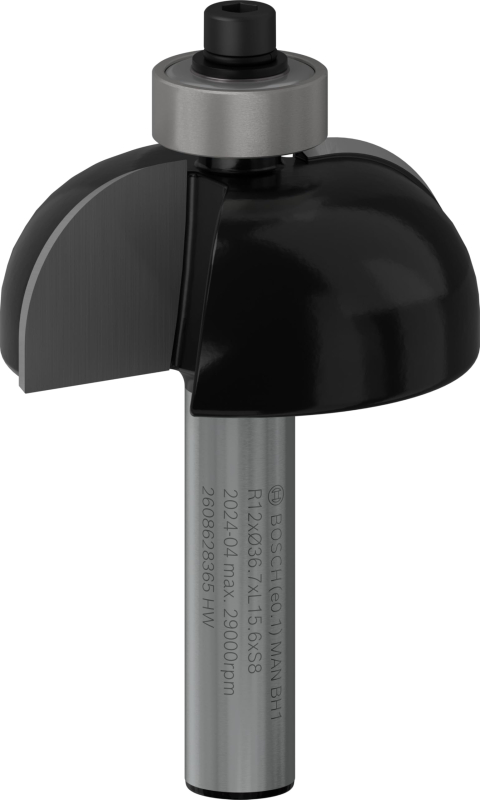 Bosch 1x Fraise à gorge PRO (pour Bois résineux, Bois dur, Ø 36,7 mm, Professional Accessoire Défonceuse manuelle, Fraise à aras