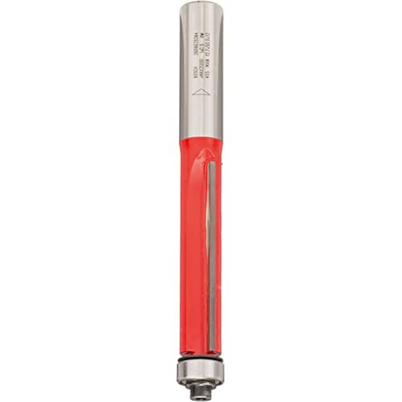 Bosch Outillages 2608629384 Fraise à araser 12 mm d1 12,7 mm Longueur 50,8 mm G 106,8 mm, Argent/Rouge
