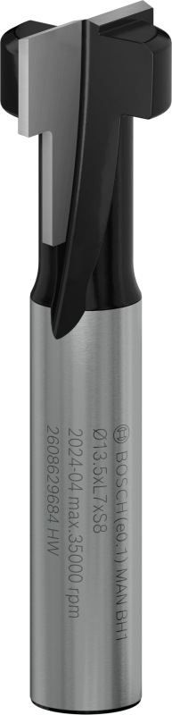 Bosch 1x Fraise à rainurer en trou de serrure PRO (pour Bois résineux, Bois dur, Ø 8,6 mm, Professional Accessoire Défonceuse ma