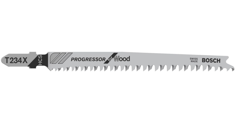 Bosch 3x Lames de scie sauteuse T 234 X Progressor for Wood (pour Bois résineux, Contreplaqué, Longueur 117 mm, Professional Acc