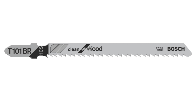 Bosch 25x Lames de scie sauteuse T 101 BR Clean for Wood (pour Bois résineux, Contreplaqué, Longueur 100 mm, Professional Access