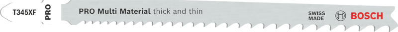 Bosch Outillages lame de scie sauteuse pour le bois et métal T 345 XF BIM Progressor for Wood and Metal 3 pièces 2608634993 Mult