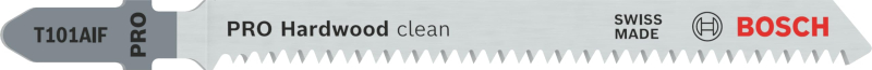 Bosch 3x Lame de scie sauteuse PRO Hardwood clean T101AIF (pour Bois dur, Panneau multiplex, Longueur 100 mm, Professional Acces