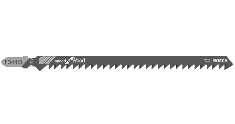 Bosch 3x Lames de scie sauteuse T 344 D Speed for Wood (pour Bois résineux, Bois de chantier, Longueur 152 mm, Professional Acce