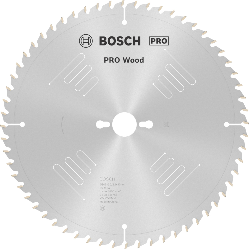 Bosch 1x Lame de scie circulaire PRO Wood pour scies à onglets filaires (pour Bois résineux, Bois dur, Ø mm, Professional Access