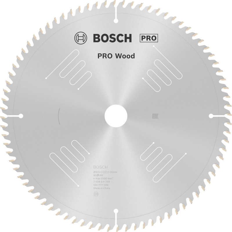 Bosch 1x Lame de scie circulaire PRO Wood pour scies à onglets filaires (pour Bois résineux, Bois dur, Ø mm, Professional Access