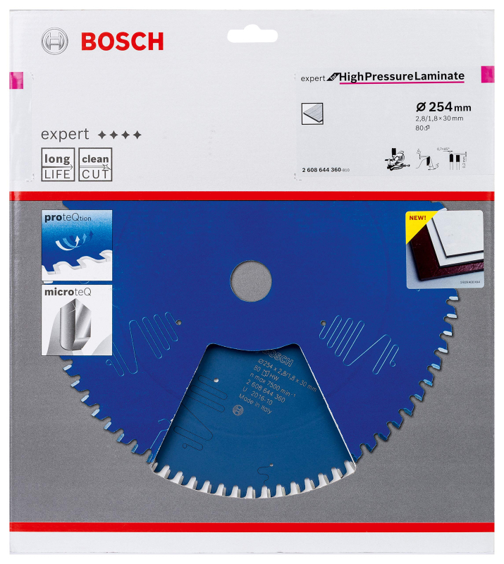 Bosch 1x Lame de scie circulaire filaire EXPERT High Pressure Laminate pour scies à onglets (pour HPL, Stratifié à haute pressio