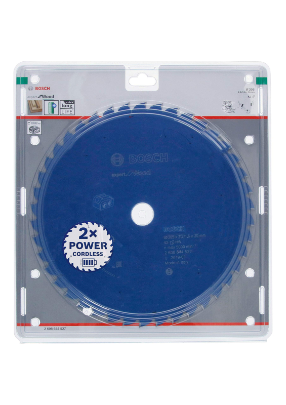 Bosch 1x lame de scie circulaire Expert for Wood (bois, lame de scie Ø 305 x 30 x 2,2 mm, 42 dents, Professional Accessoires pou