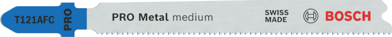 Bosch 5x Lame de scie sauteuse PRO Metal medium T121AFC (pour Tôles en acier, Tôles en acier, Longueur 92 mm, Professional Acces