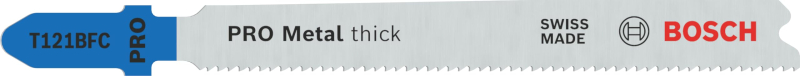 Bosch 100x Lame de scie sauteuse PRO Metal thick T121BFC (pour Tôles en acier, Tôles en acier, Longueur 92 mm, Professional Acce