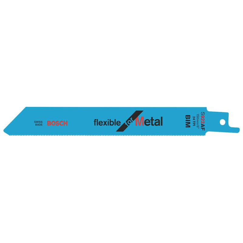 Bosch Professional 2 pièces Lame de scie sabre S 922 AF Flexible for Metal (pour le métal, 150 x 19 x 0,9 mm, Accessoires scie a