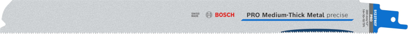 Bosch 5x Lame de scie sabre PRO Medium-Thick Metal precise S1237BEF (pour Profilés et tuyaux en métal, Métaux non ferreux, Longu