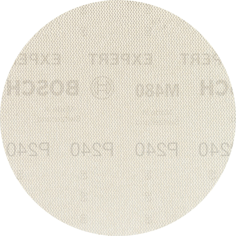 Bosch 50x Abrasifs réticulés EXPERT M480 (pour Peinture sur bois, Bois dur, Ø 150 mm, Grain 240, Professional Accessoire Ponceus