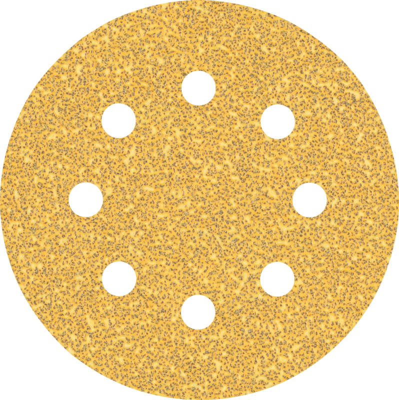 Bosch 5x Feuilles abrasives EXPERT C470 à 8 trous (pour Peinture sur bois, Bois dur, Ø 115 mm, Grain 40, Professional Accessoire