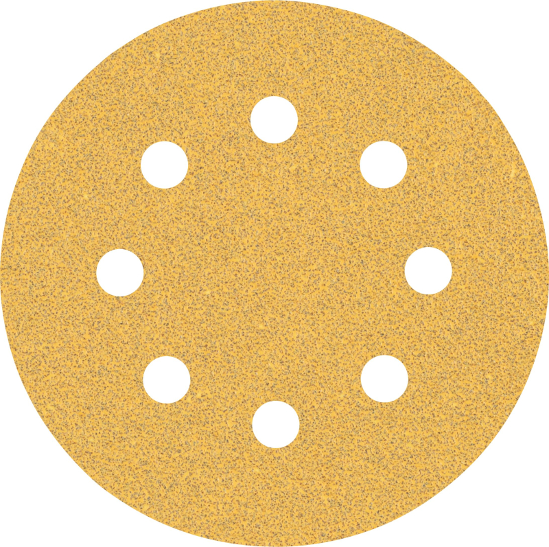 Bosch 5x Feuilles abrasives EXPERT C470 à 8 trous (pour Peinture sur bois, Bois dur, Ø 115 mm, Grain 60, Professional Accessoire