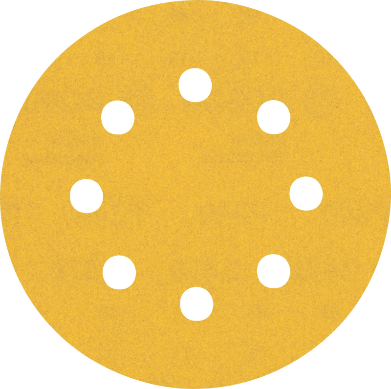 Bosch 5x Feuilles abrasives EXPERT C470 à 8 trous (pour Peinture sur bois, Bois dur, Ø 115 mm, Grain 240, Professional Accessoir