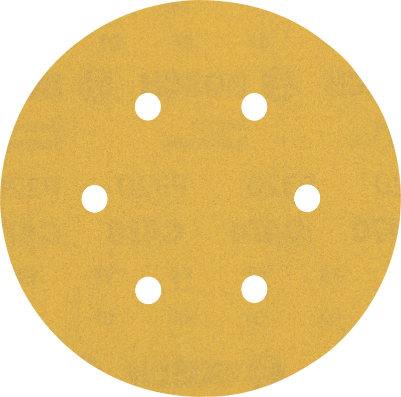 Bosch 5x Feuilles abrasives EXPERT C470 à 6 trous (pour Peinture sur bois, Bois dur, Ø 150 mm, Grain 320, Professional Accessoir