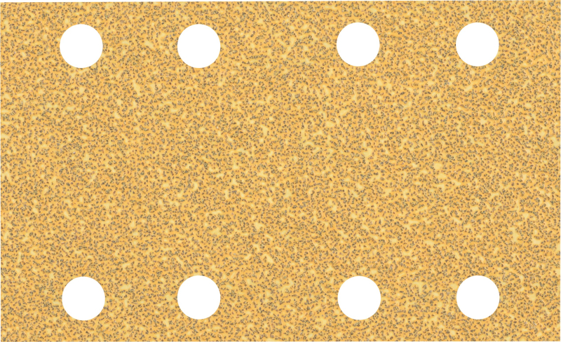 Bosch 10x Feuilles abrasives EXPERT C470 à 8 trous (pour Peinture sur bois, Bois dur, Ø 80x133 mm, Grain 40, Professional Access