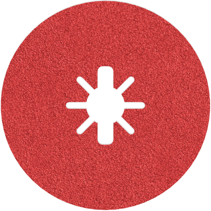 Bosch 1x Disque abrasif sur fibres PRO Metal R780 pour X-Lock (pour Acier, Acier inoxydable, Ø 125 mm, Grain 80, Professional Ac