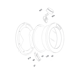 Encadrement hublot repère 62 CANDY 43029399