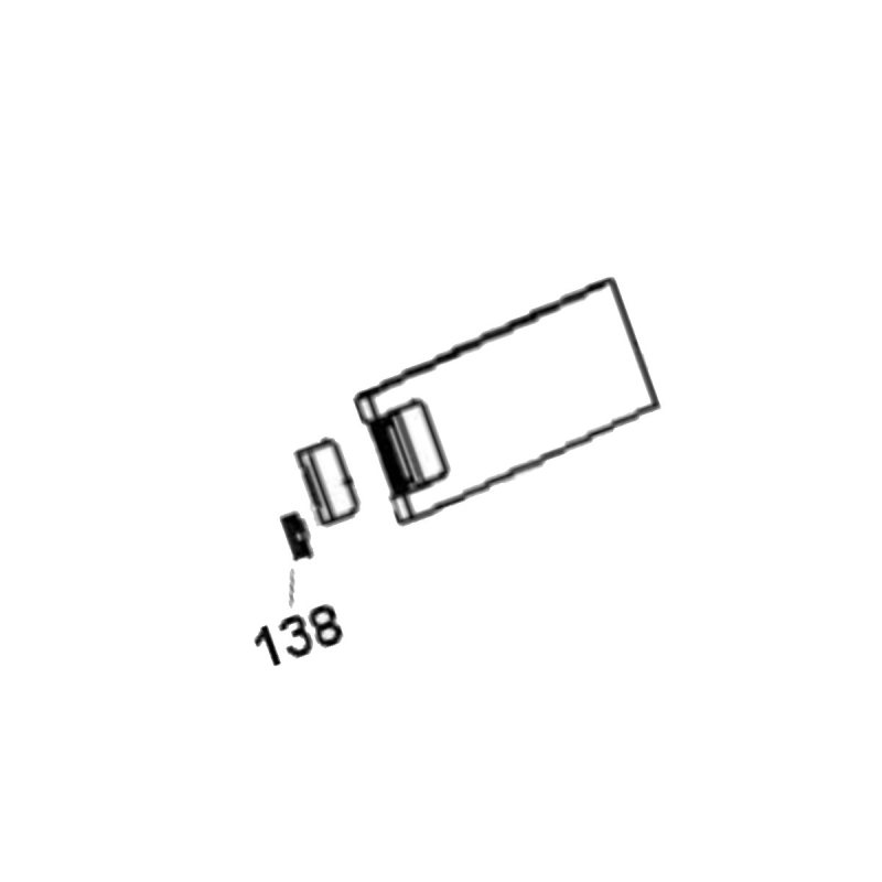 Ressort fermeture portillon (repère 138) CANDY 49023309