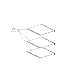Clayette, étagère (repère 75) HAIER 49055990