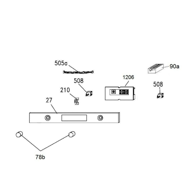Carte électronique, module programmé ( repère 1206 ) ROSIERES 49107173
