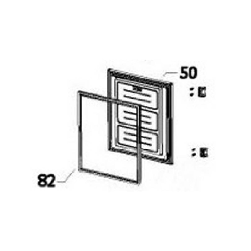 Joint de porte (Partie congélateur, repère 82) CANDY 49118453