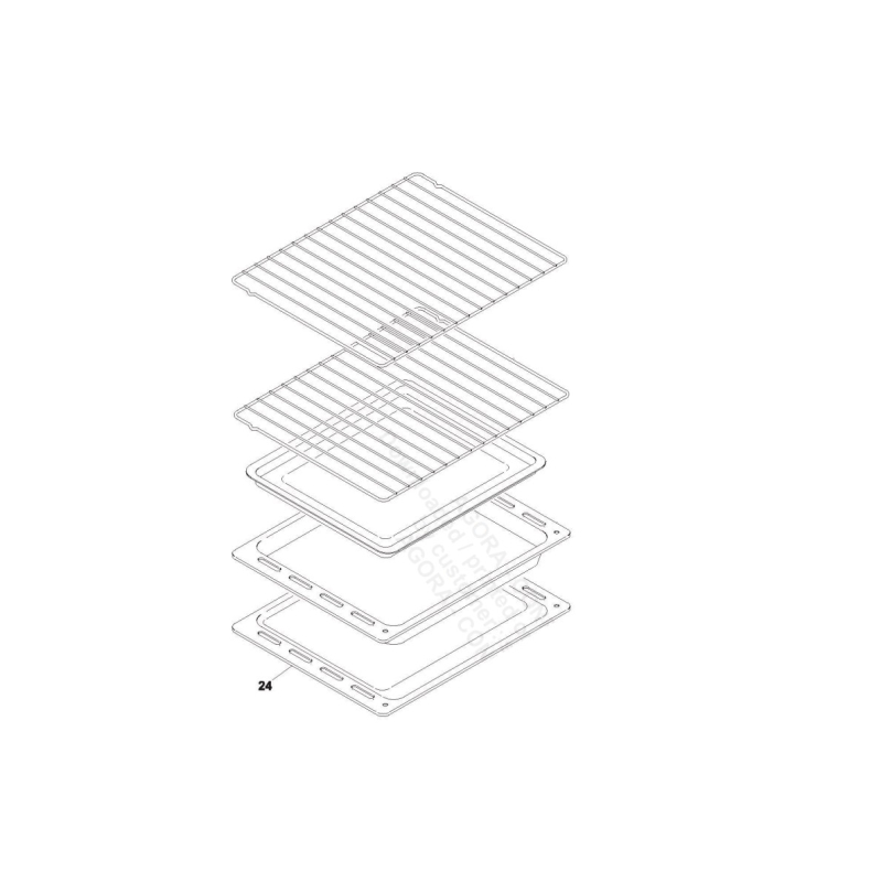 Tablette (repère 24) HAIER 70029611