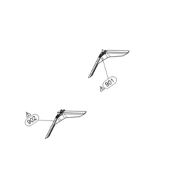 Pied gauche repère 901 LG AAN77369687