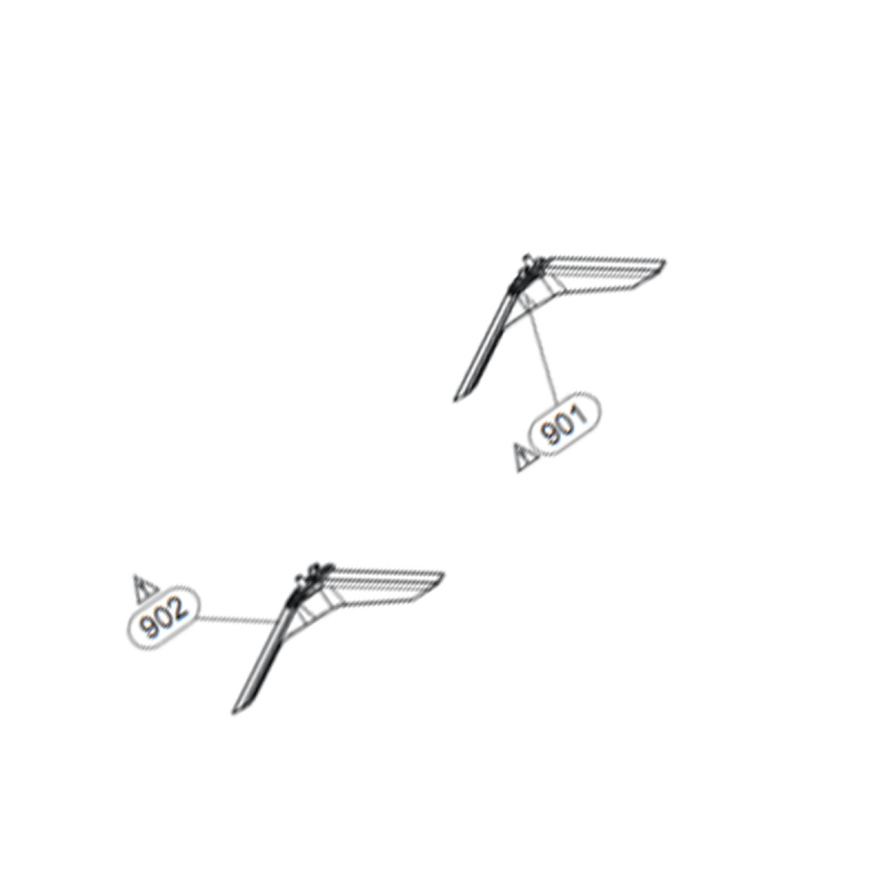 Pied gauche repère 901 LG AAN77369687