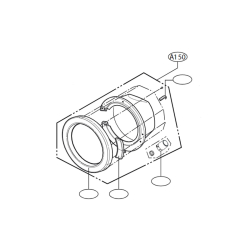 Hublot complet LG ADC74154904