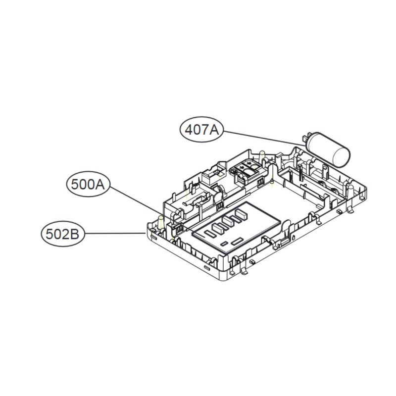 Carte électronique, module principal (Repère 500A) LG EBR34291602