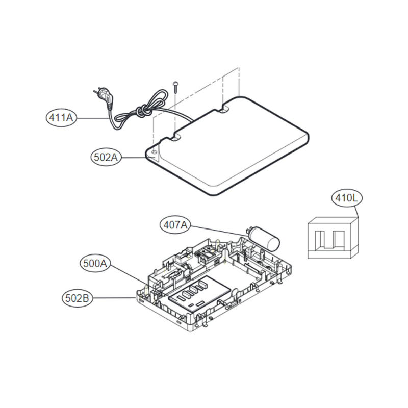 Carte électronique principale ( repère 500A ) LG EBR34291604
