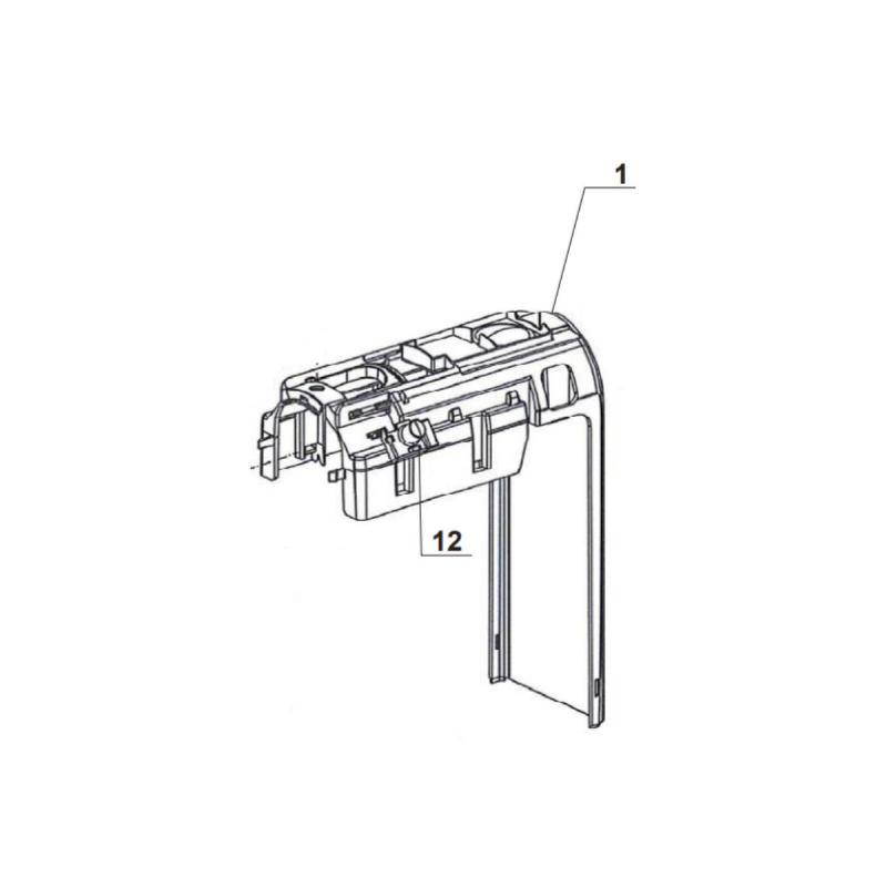 Capot noir (Repère 1) MAGIMIX 506741