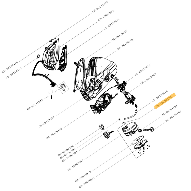 Cale chaudière (repère n°CS-10000582) CALOR CS-10000582