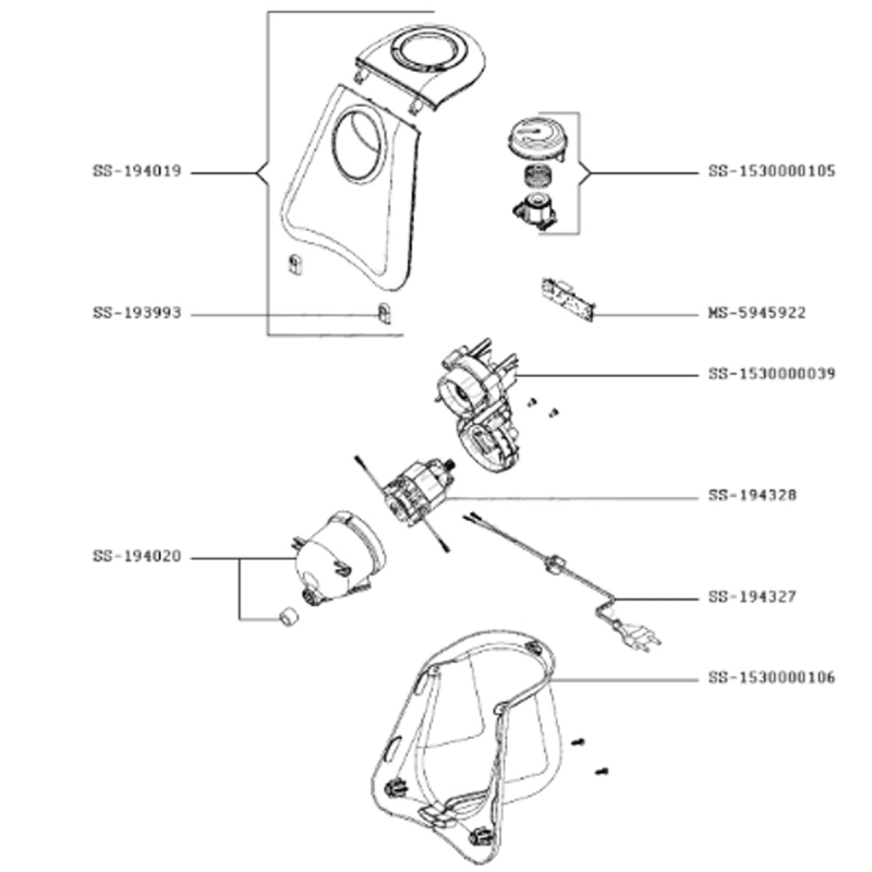Bouton + ressort MOULINEX SS-1530000105