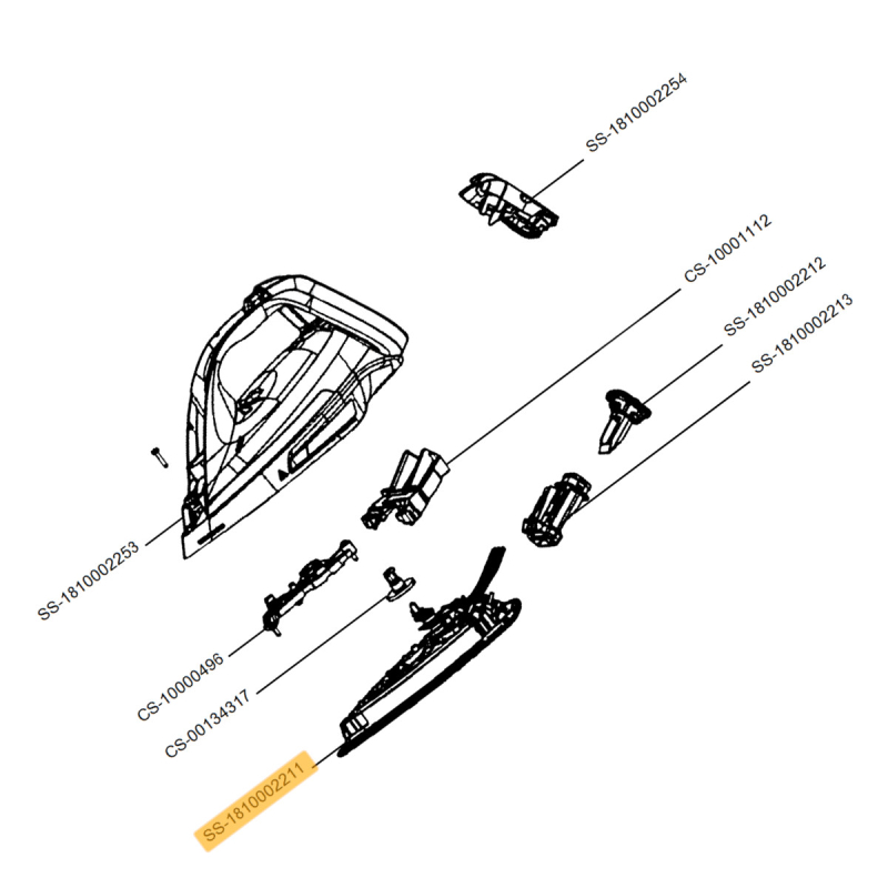 Semelle complète (repère n°SS-1810002211) CALOR SS-1810002211