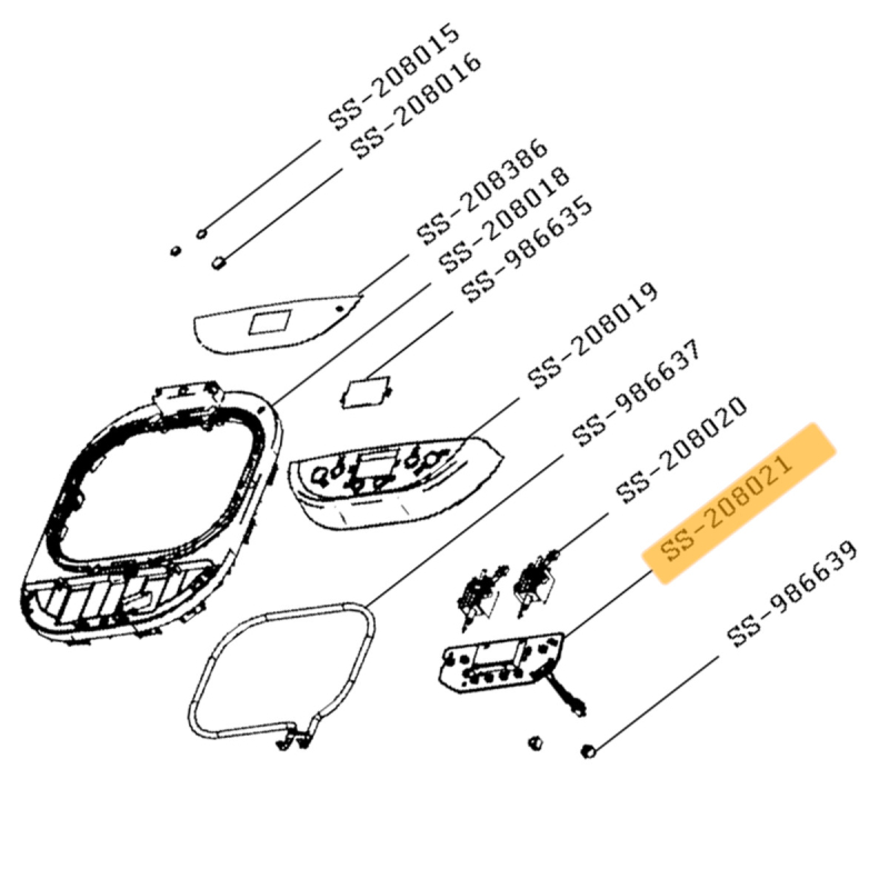 Carte électronique de commande MOULINEX SS-208021