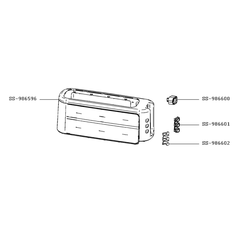 Bouchon de chariot ( repère SS-986600 ) TEFAL SS-986600
