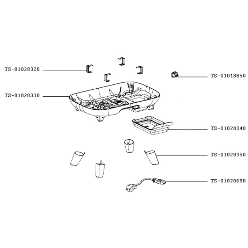 Coque inférieure TEFAL TS-01028330