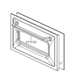Vitre extérieure (Porte supérieure gauche) SMEG 692533084