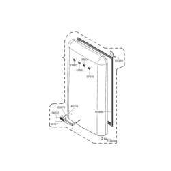 Porte (Partie réfrigérateur) SMEG 696139923
