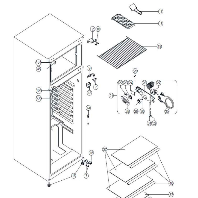 Charnière inférieure INDESIT 482000094617